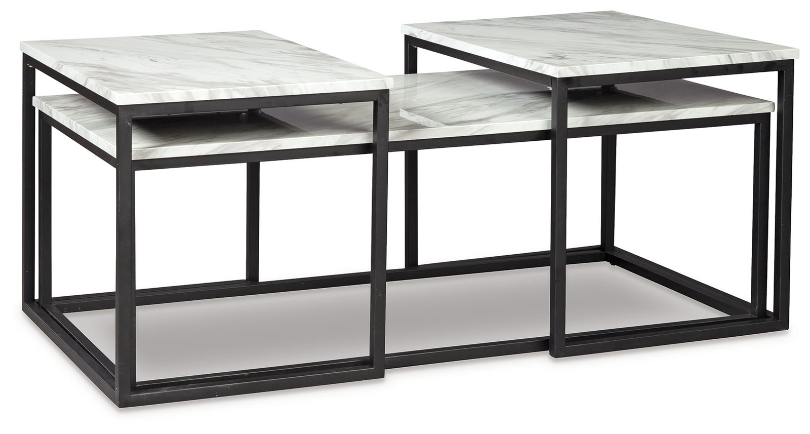 Donnesta - Occasional Table Set (Set of 3) - Gray / Black - Image 3