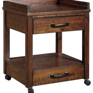 Baldridge - Printer Stand - Rustic Brown