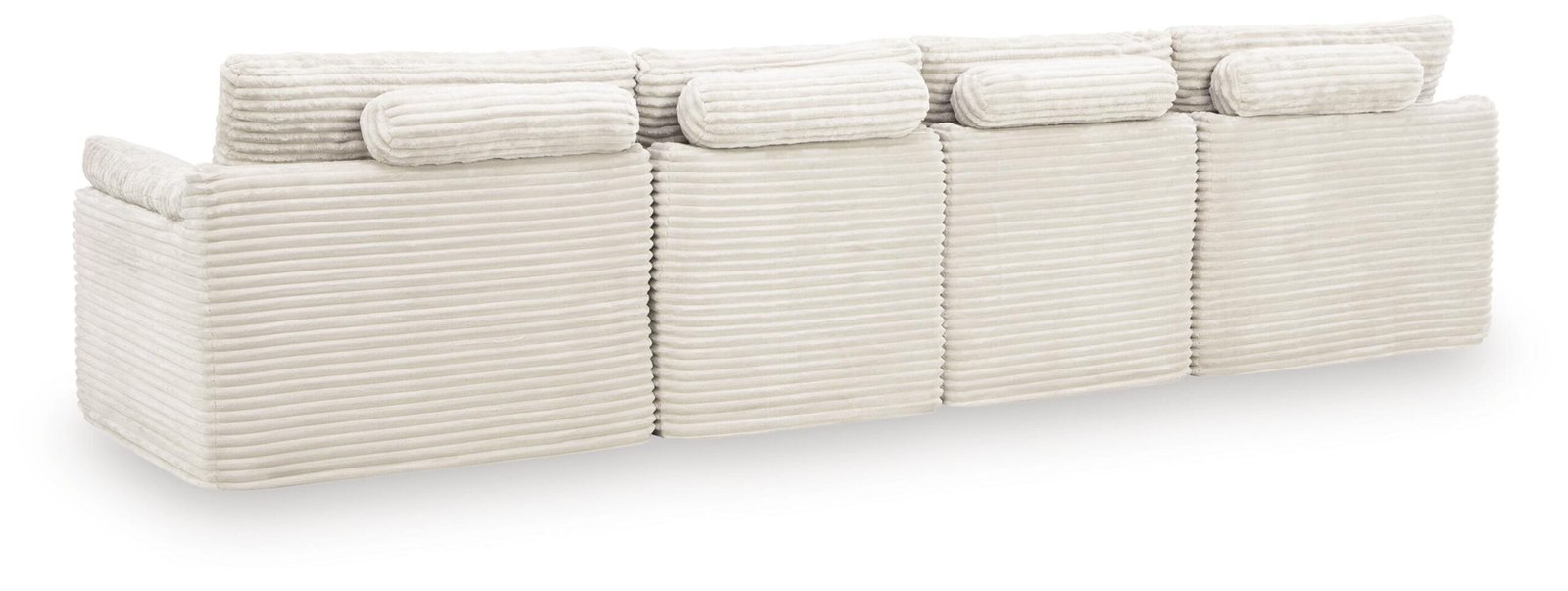Fannin - 4-Piece Sectional With Ottoman - Ivory - Image 3