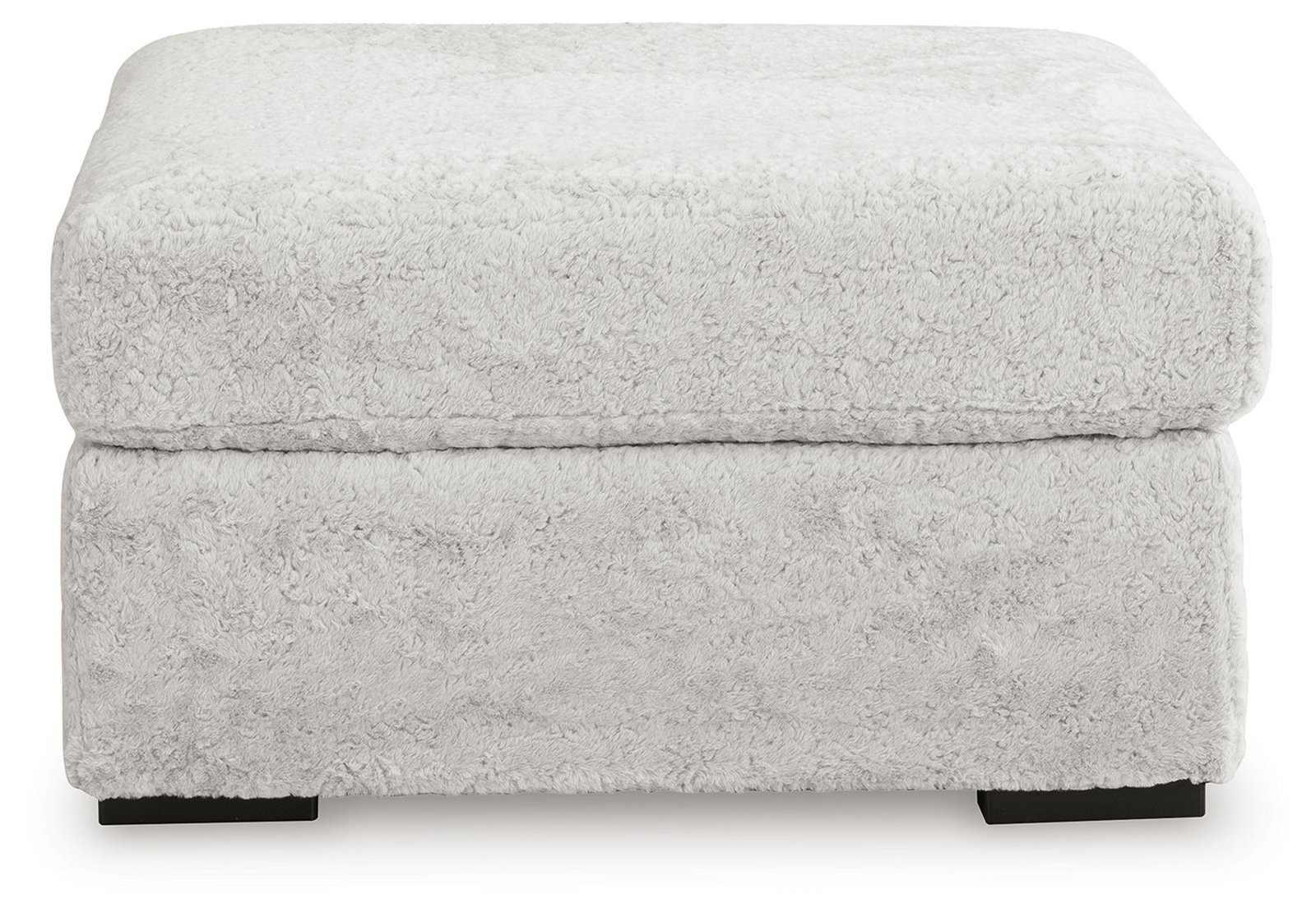 Cuddle Plush - Oversized Accent Ottoman - Arctic - Image 4