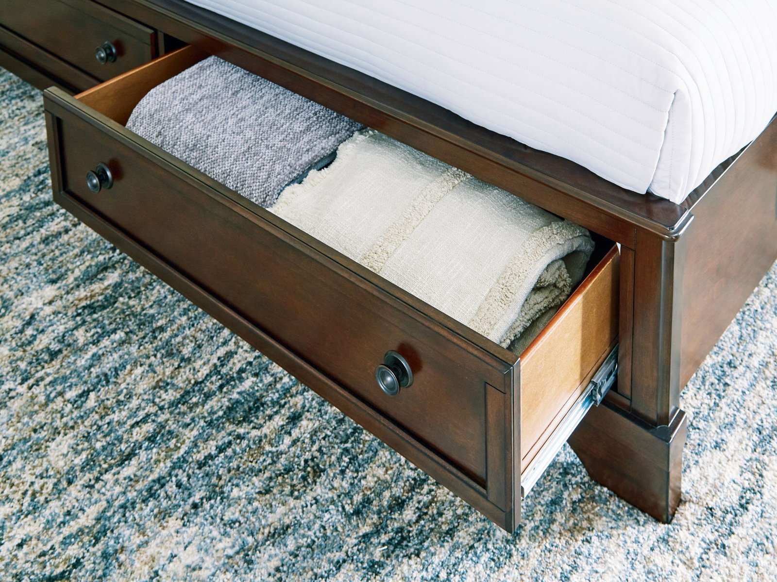 Trellington - Queen Sleigh Storage Bed - Brown - Image 2