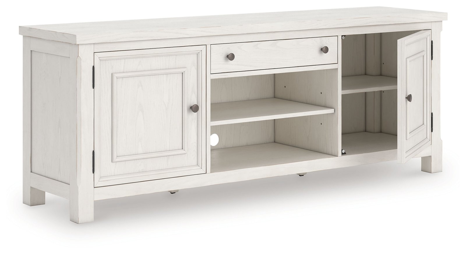 Robbinsdale - Extra Large TV Stand - Antique White - Image 4