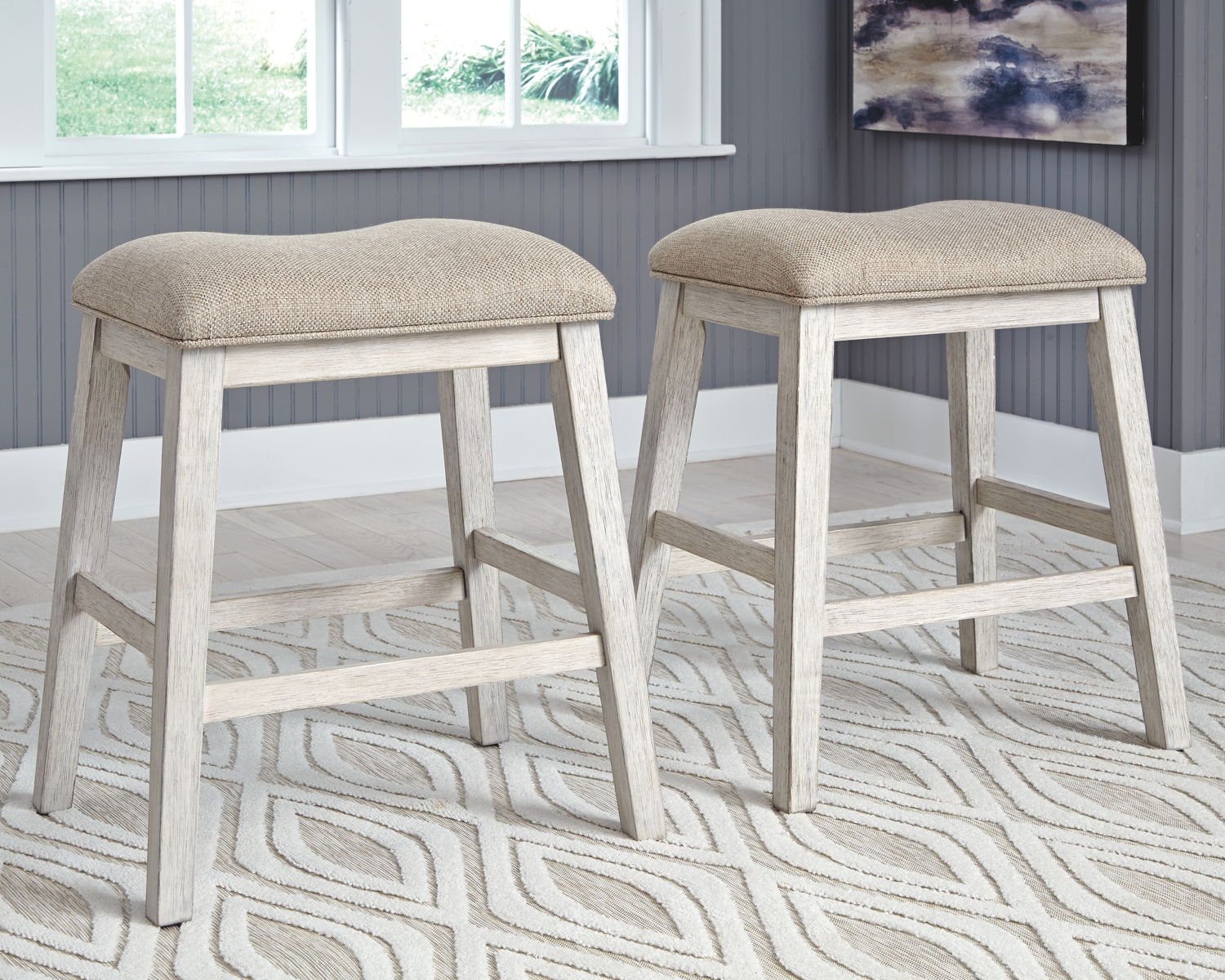 Skempton - Rectangular Counter Table With Storage Set - Image 4
