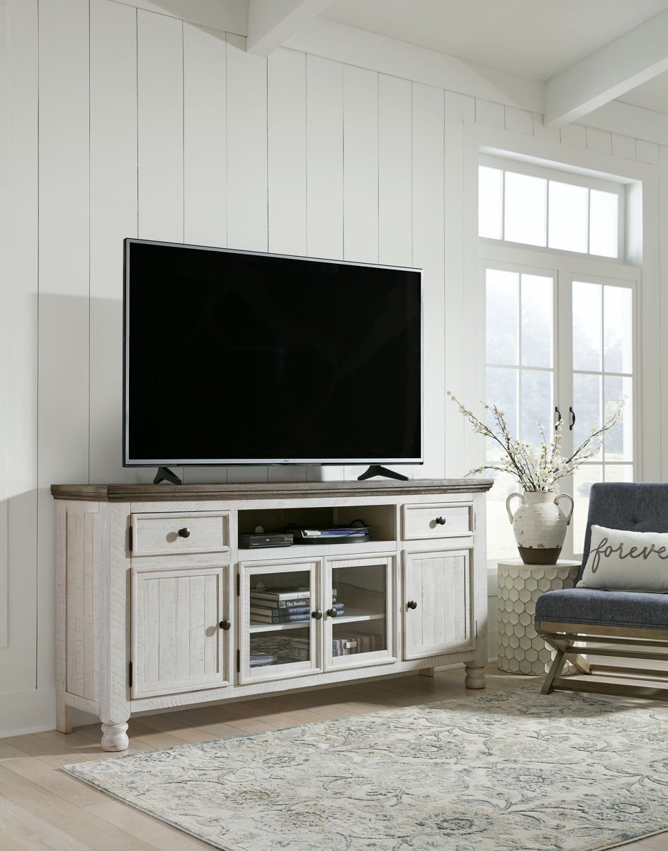 Havalance - Extra Large TV Stand - 4 Doors - Brown / Beige - Image 4