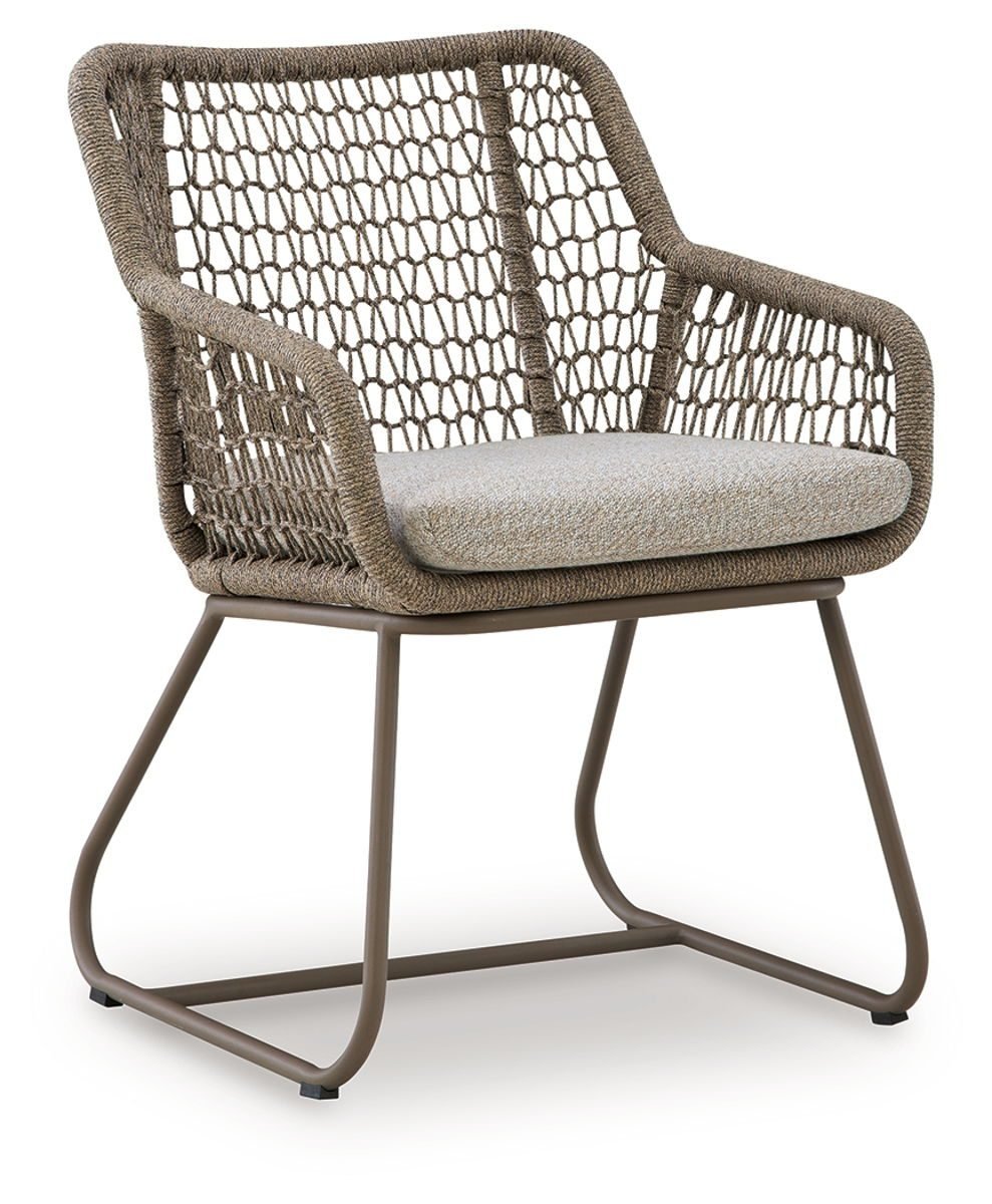 Majors Beach - Outdoor Table And 2 Chairs (Set of 3) - Beige - Image 2