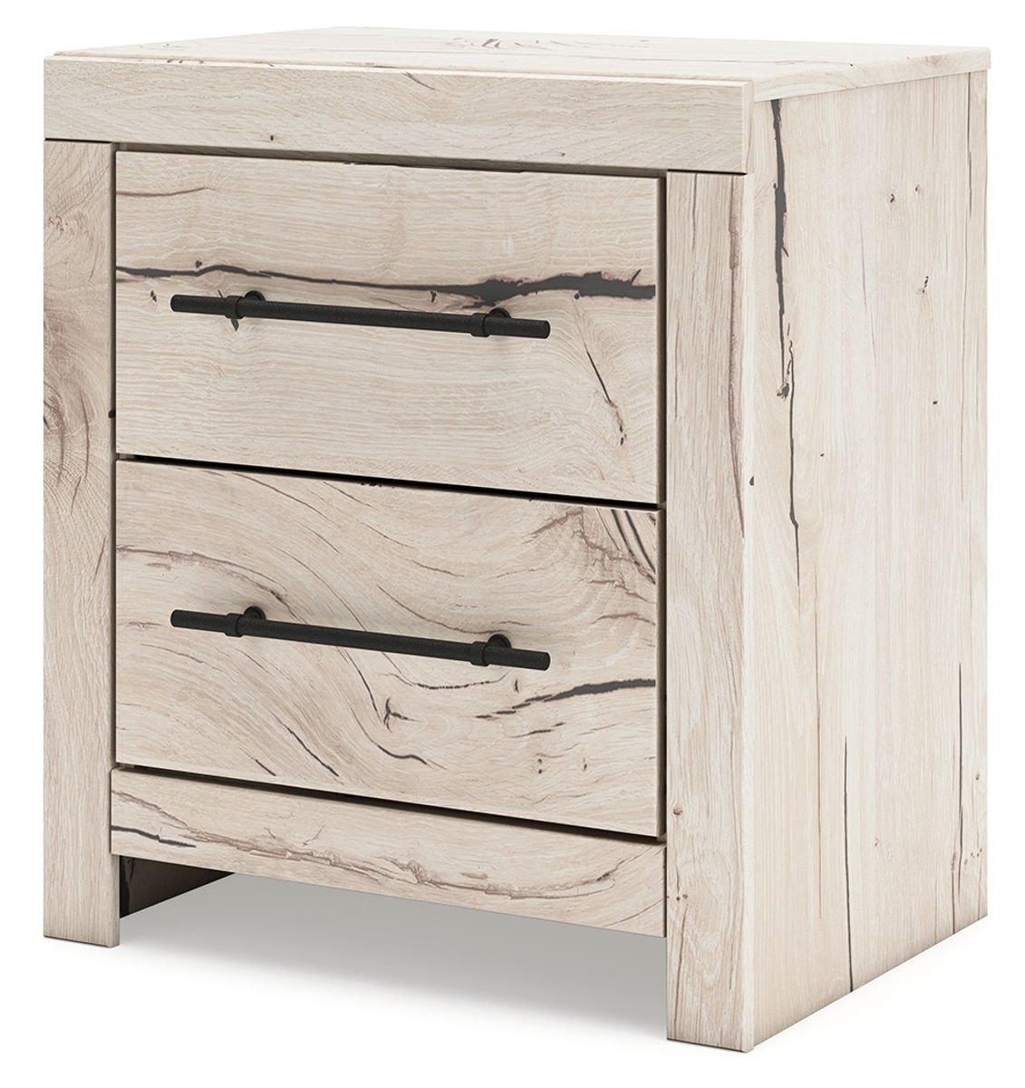 Lawroy - Two Drawer Night Stand - Light Natural - Image 2