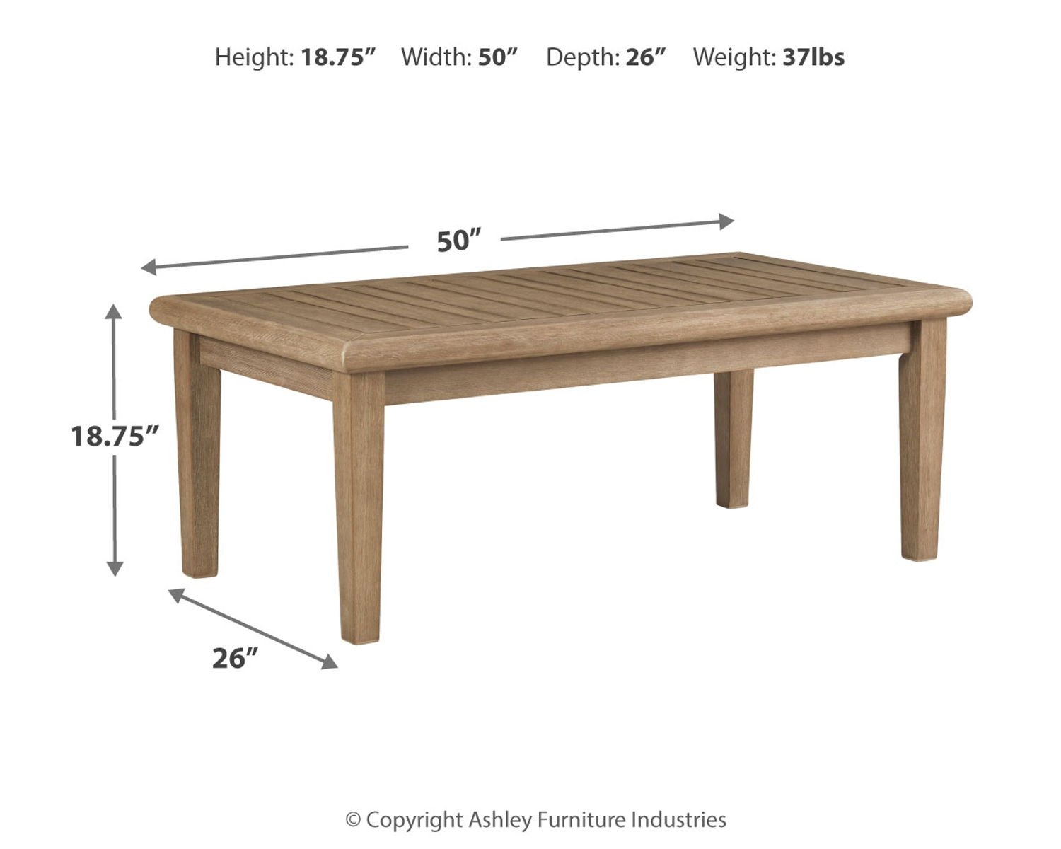 Gerianne - Rectangular Cocktail Table - Brown - Image 4