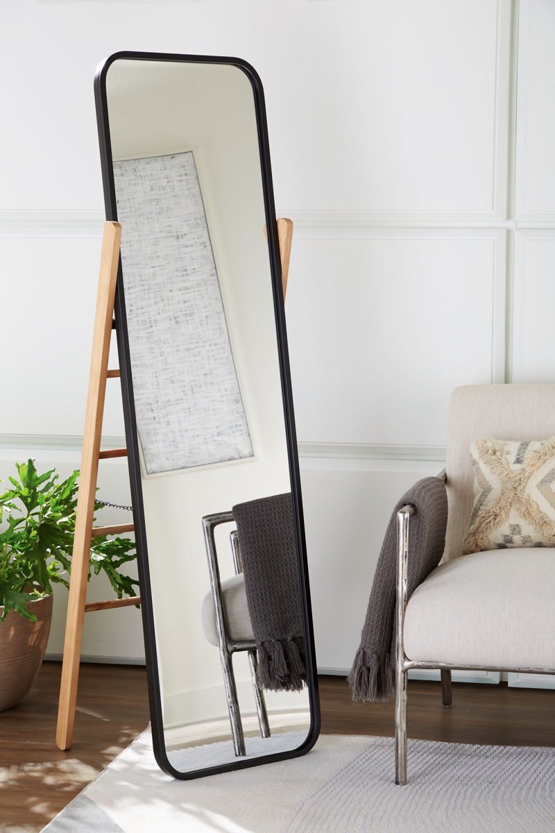 Bronick - Floor Mirror - Black / Brown - Image 3