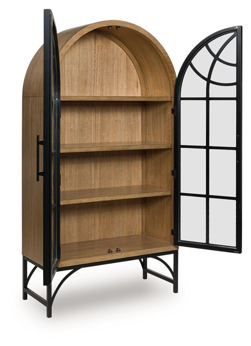 Gwenwich - Accent Cabinet - Natural / Black - Image 3