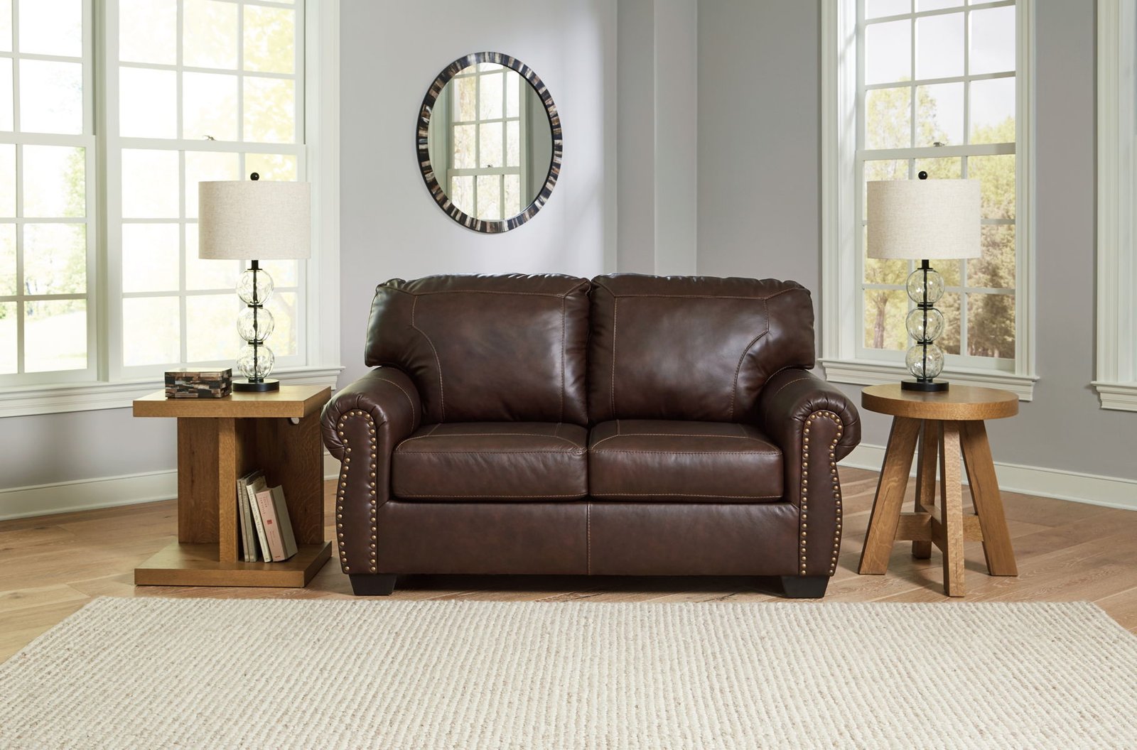 Colleton - Loveseat - Dark Brown - Image 4