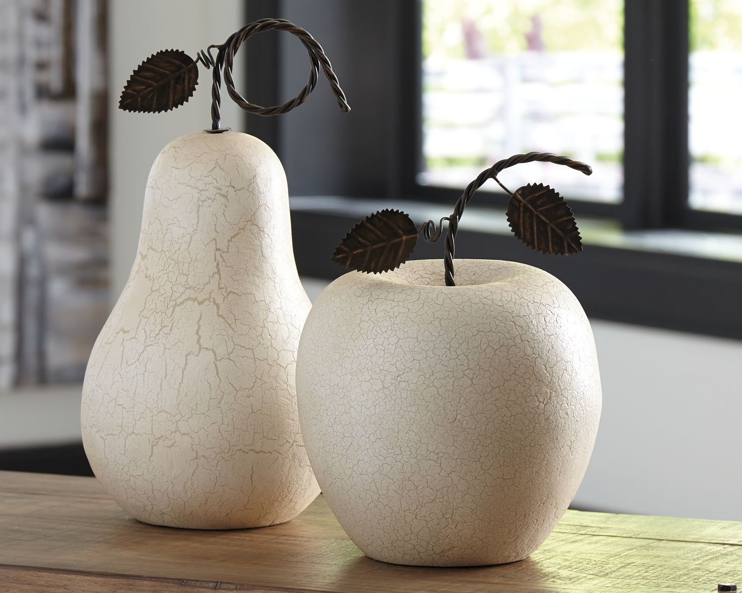 Bidelia - Sculpture Set (Set of 2) - Antique White - Image 2