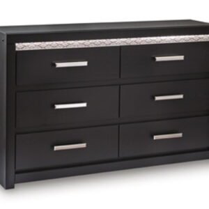 Shoralli - Six Drawer Dresser - Black