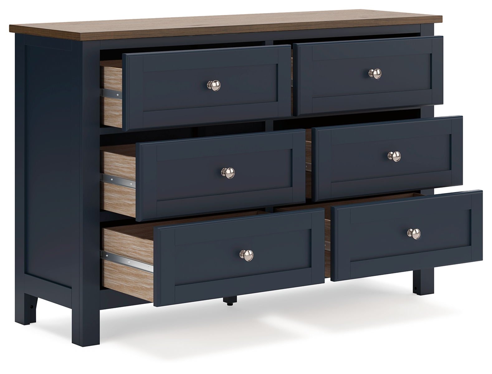 Landocken - Dresser - Brown / Blue - Image 2