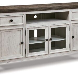 Havalance - Extra Large TV Stand - 4 Doors - Brown / Beige