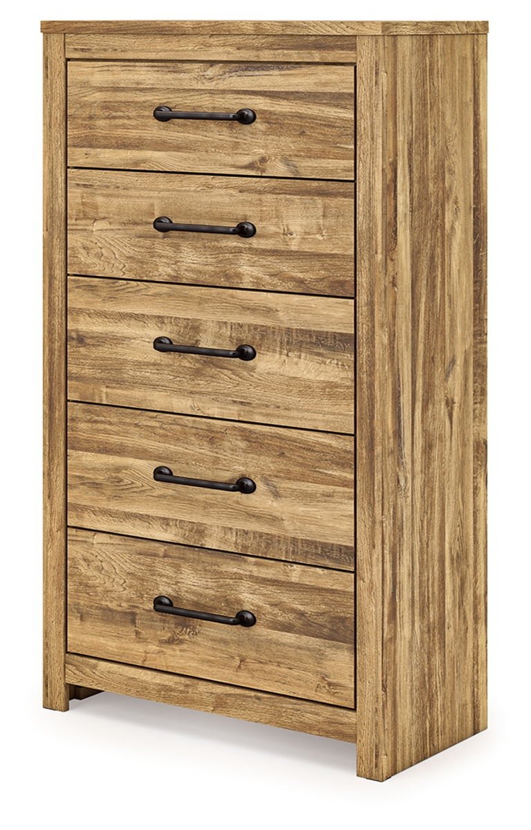 Maystonna - Five Drawer Chest - Brown - Image 2