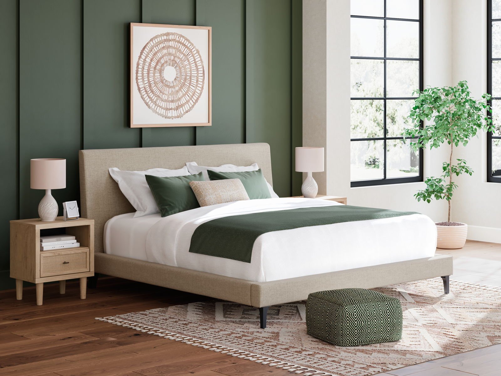 Cielden - Upholstered Bed With Roll Slats - Image 6