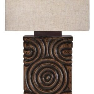 Heathbury - Paper Table Lamp - Antique Brown
