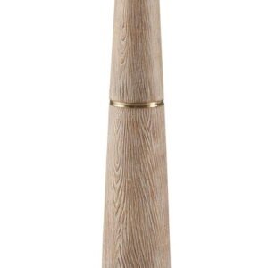 Gasparleigh - Poly Floor Lamp - Brown / Gold Finish