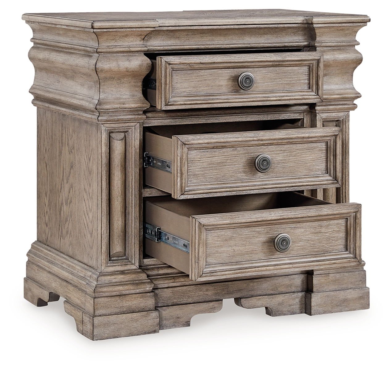 Blairhurst - Three Drawer Night Stand - Light Grayish Brown - Image 2