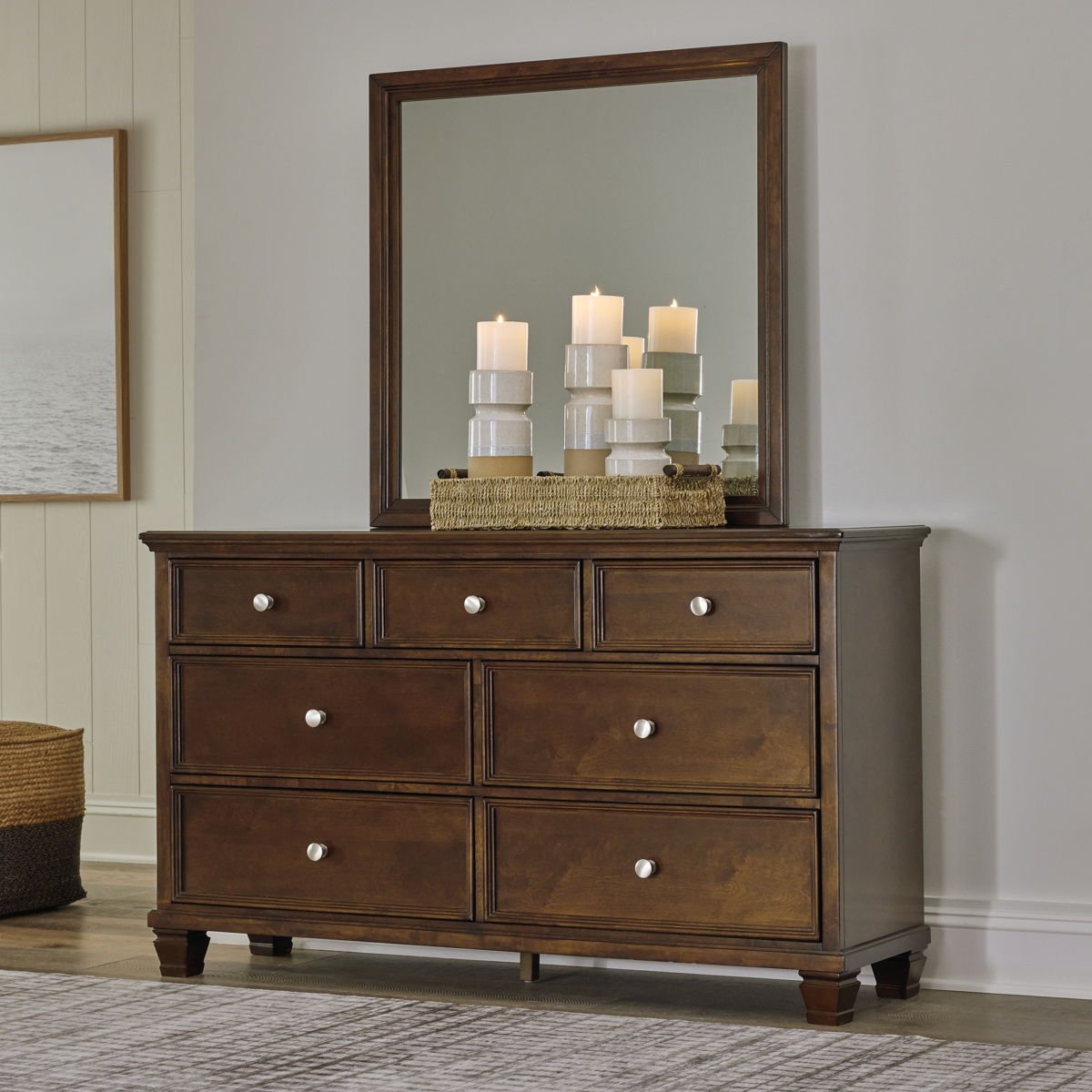 Danabrin - Dresser And Mirror - Brown - Image 4