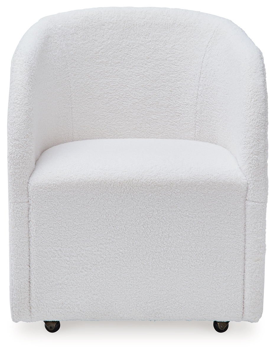 Rowanbeck - Dining Upholstered Arm Chair (Set of 2) - Ivory - Image 3