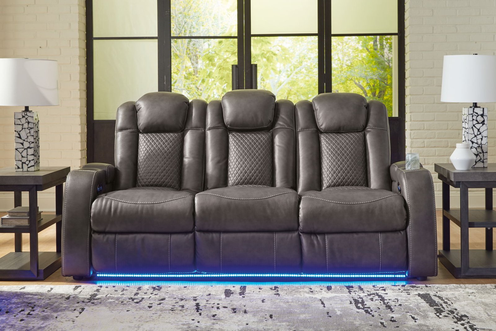 Fyne-dyme - Power Reclining Sofa With Adj Headrest - Image 7