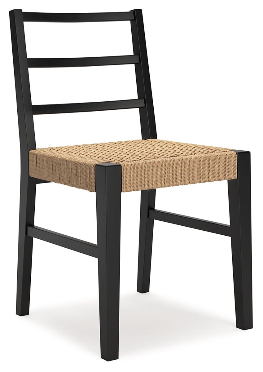 Isanti - Dining Room Side Chair (Set of 2) - Light Brown / Black - Image 4