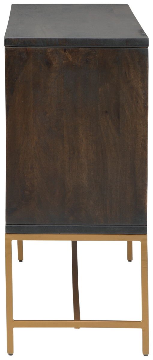 Elinmore - Accent Cabinet - Brown / Gold Finish - Image 3