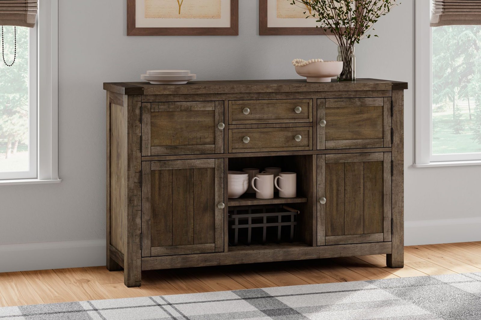 Moriville - Dining Room Server - Grayish Brown - Image 3