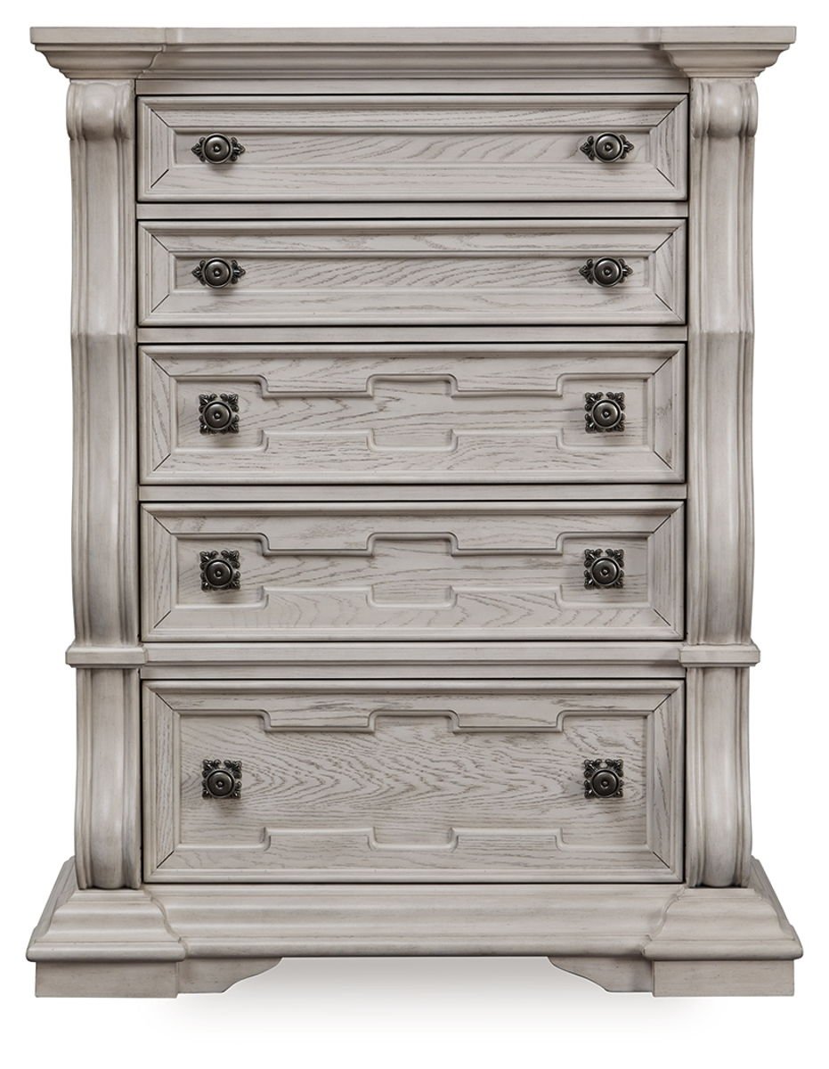 Bruchandi - Five Drawer Chest - Antique White - Image 4