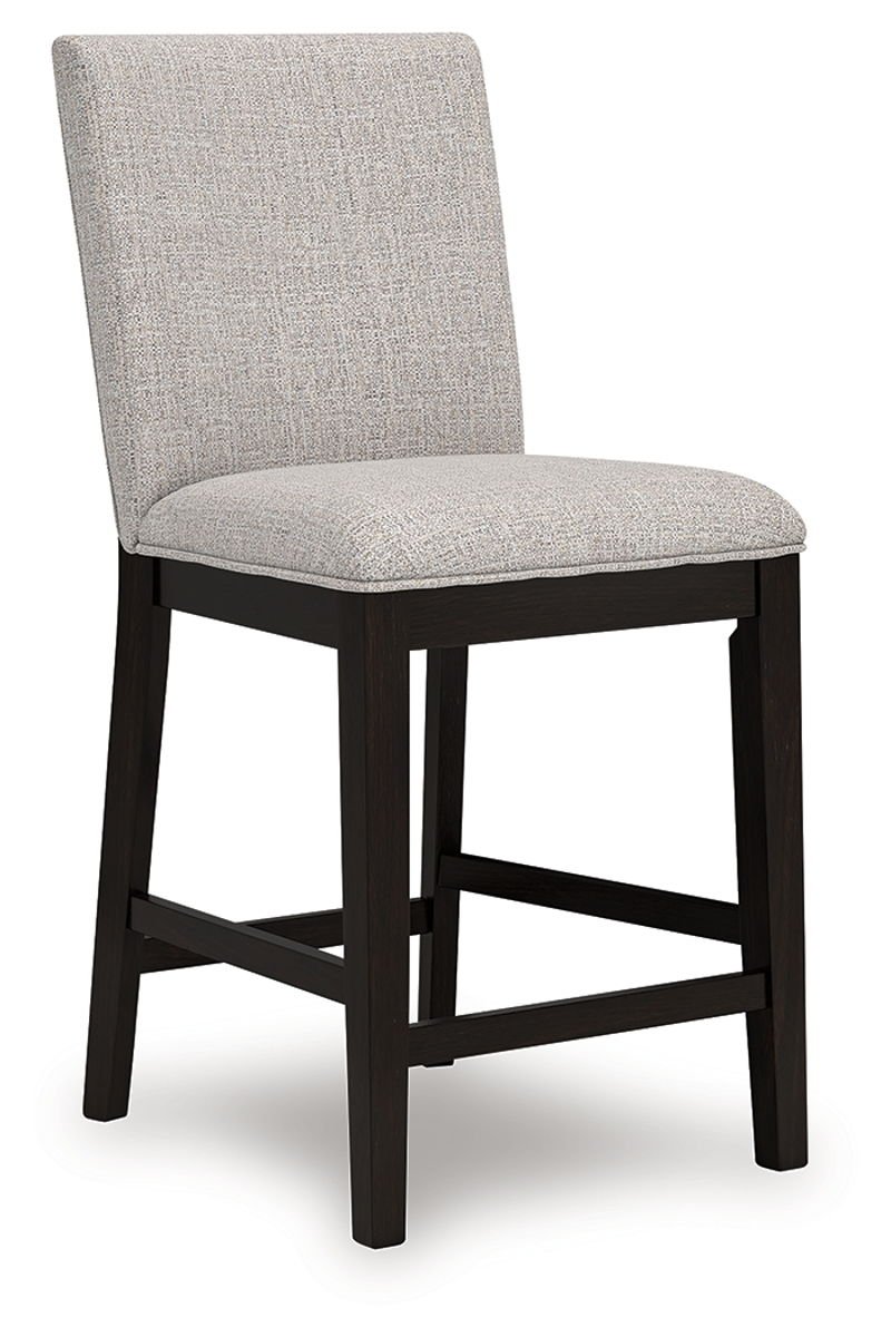 Neymorton - 5 Pc. - Rectangular Dining Room Counter Table, 4 Barstools - Dark Grayish Brown - Image 2