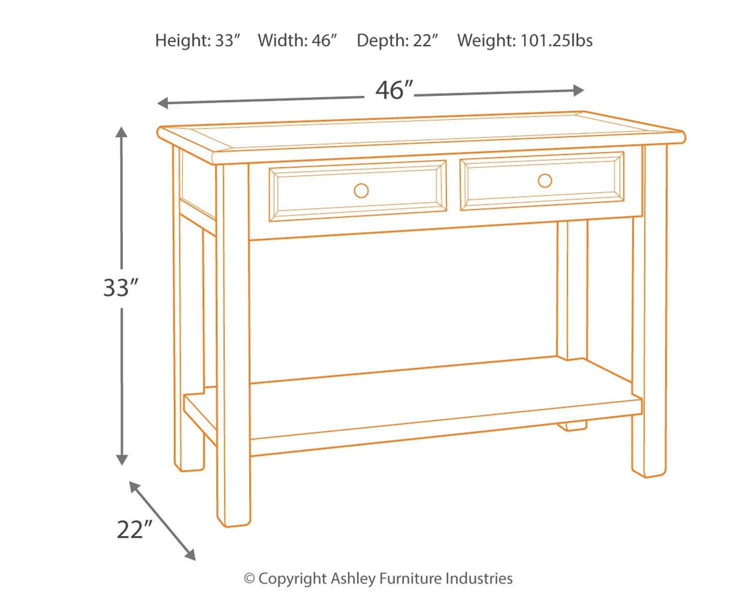 Bolanburg - Sofa Table - Image 3