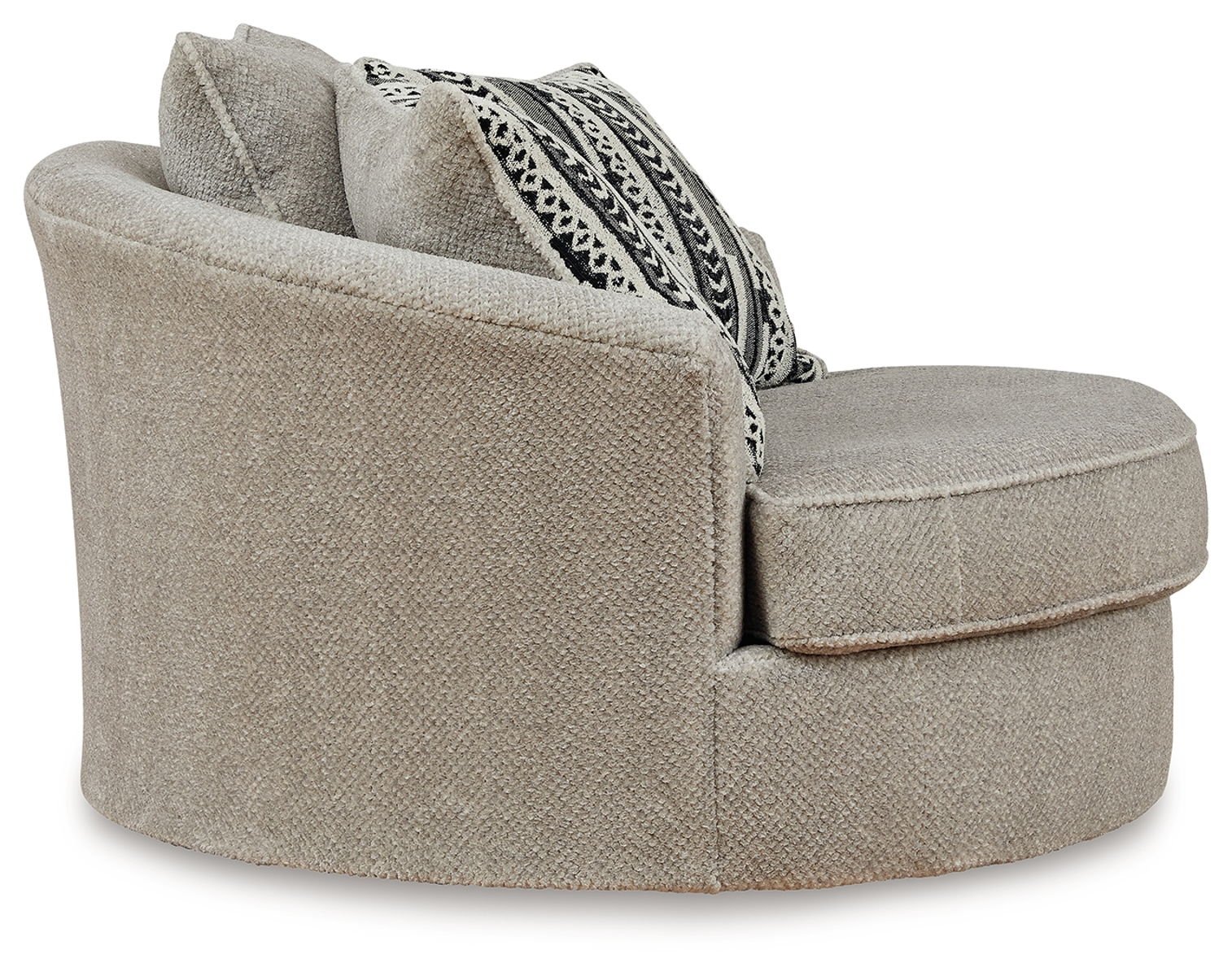 Calnita - Oversized Swivel Accent Chair - Sisal - Image 4