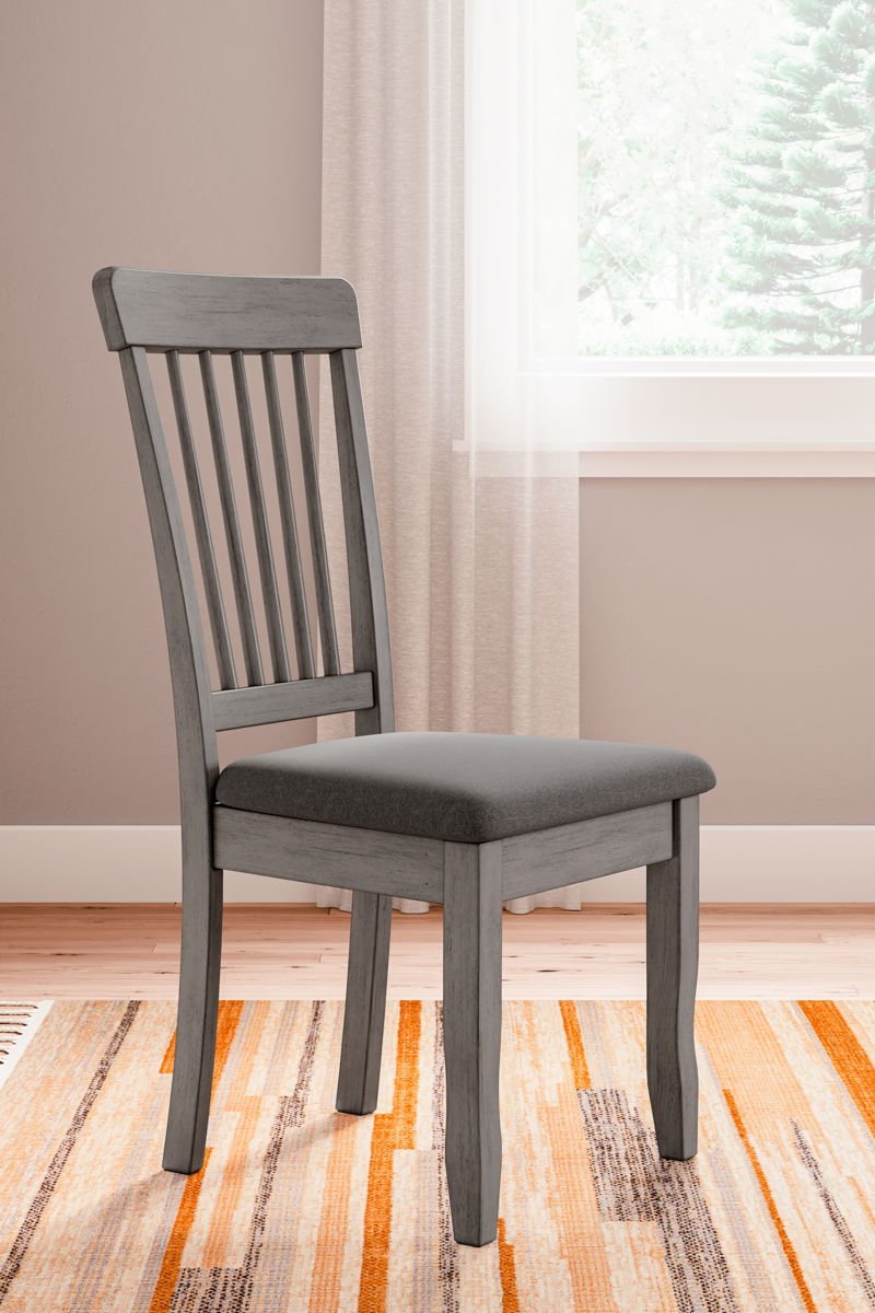 Shullden - Dining Room Side Chair (Set of 2) - Gray - Image 3