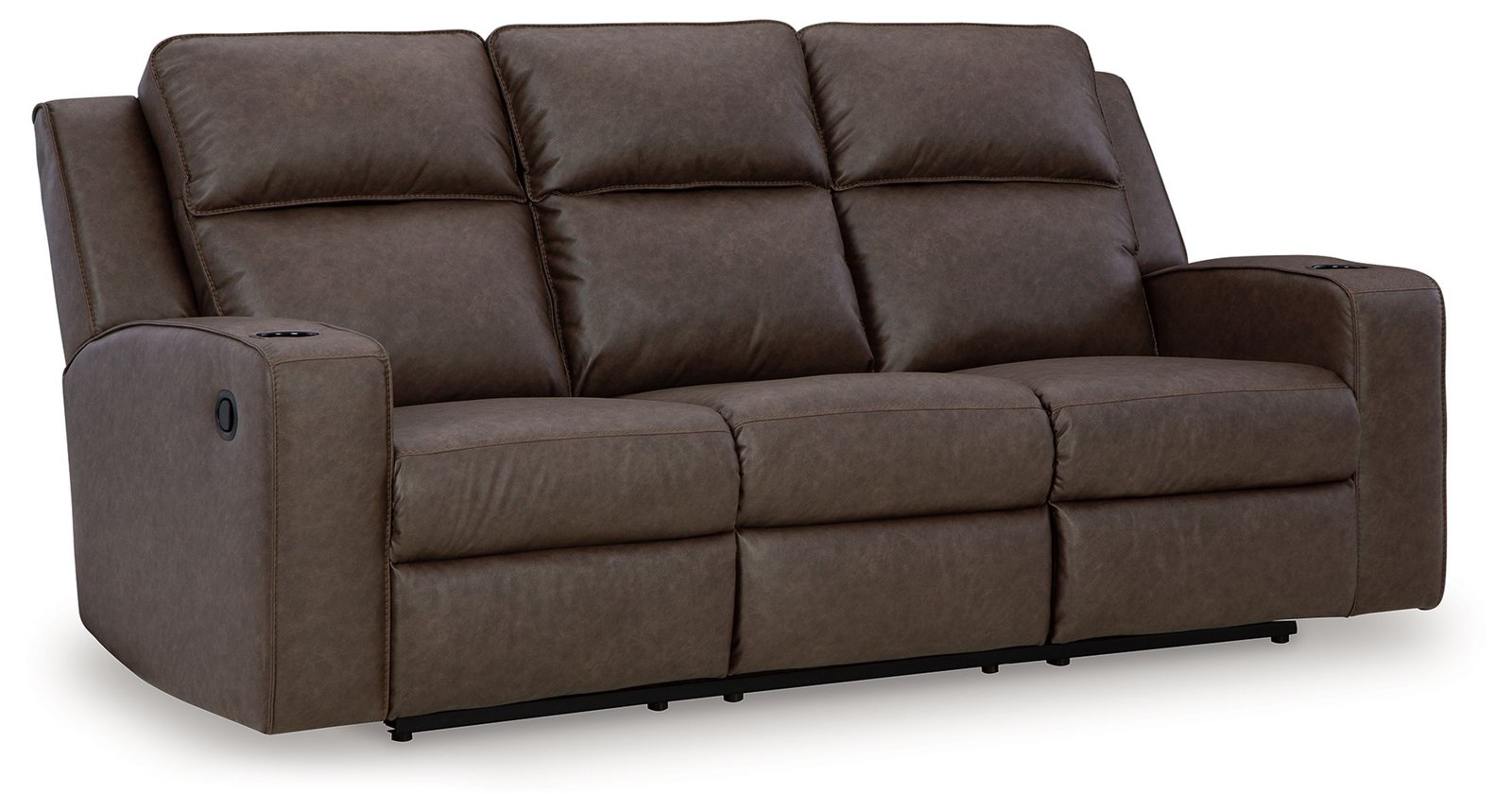 Lavenhorne - Rec Sofa W/Drop Down Table - Granite - Image 3