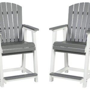 Transville - Barstool (Set of 2) - Gray / White