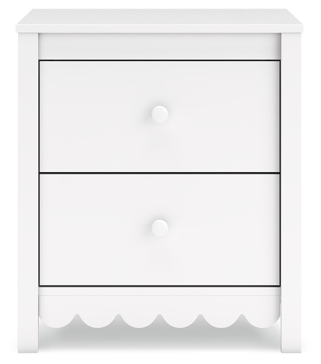 Hallityn - Two Drawer Night Stand - White - Image 2