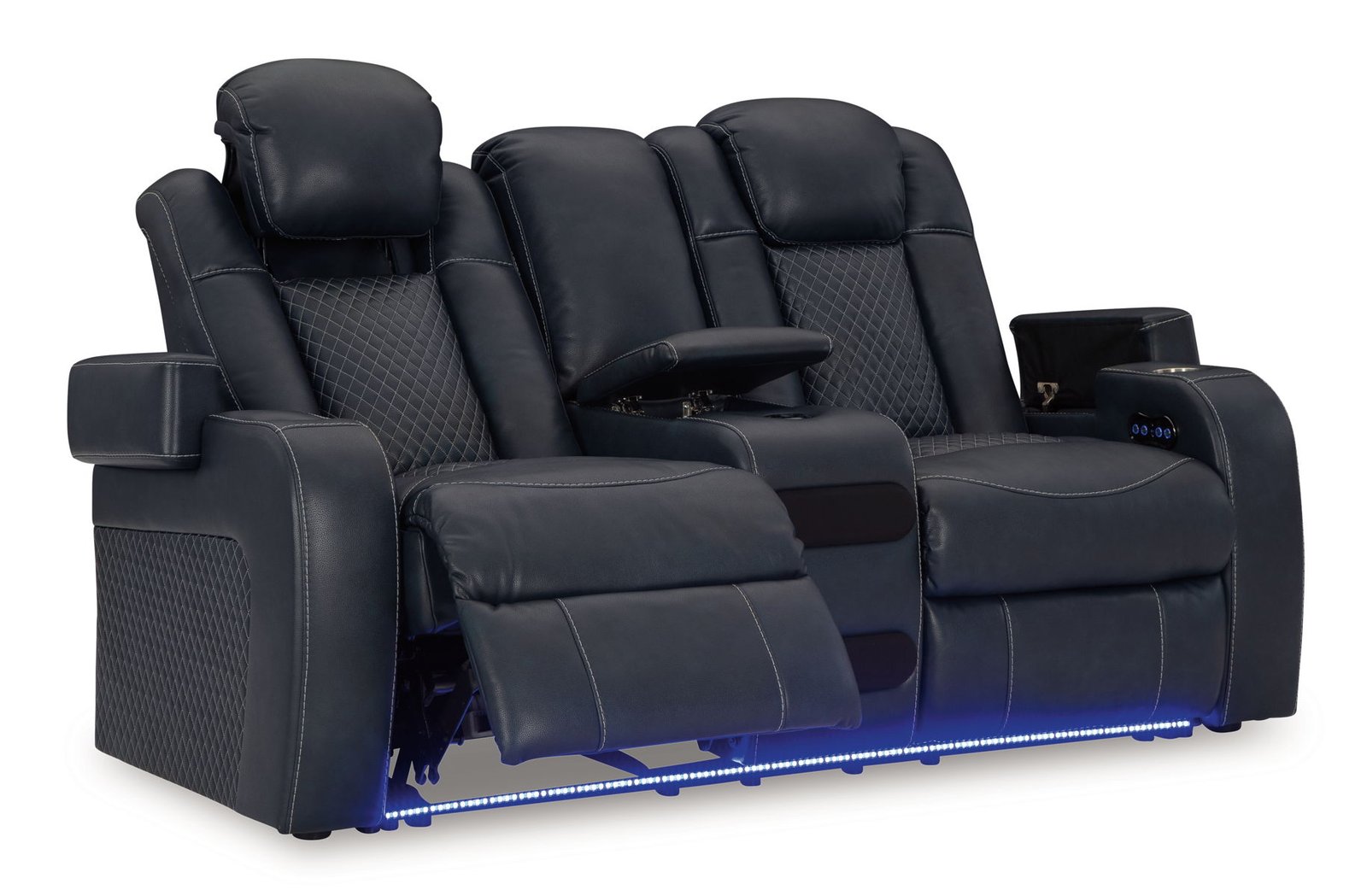 Fyne-dyme - Power Reclining Loveseat With Console/Adj Hdrst - Image 2
