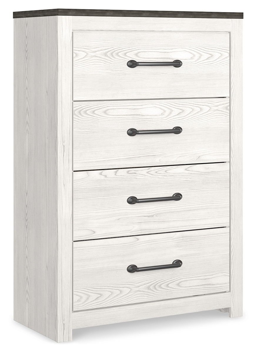Gerridan - Four Drawer Chest - White / Gray - Image 2
