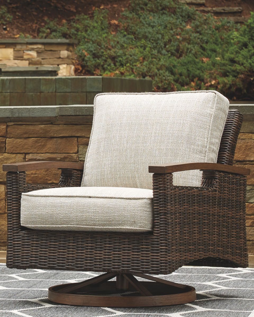 Paradise Trail - Swivel Lounge Chair (Set of 2) - Medium Brown - Image 3
