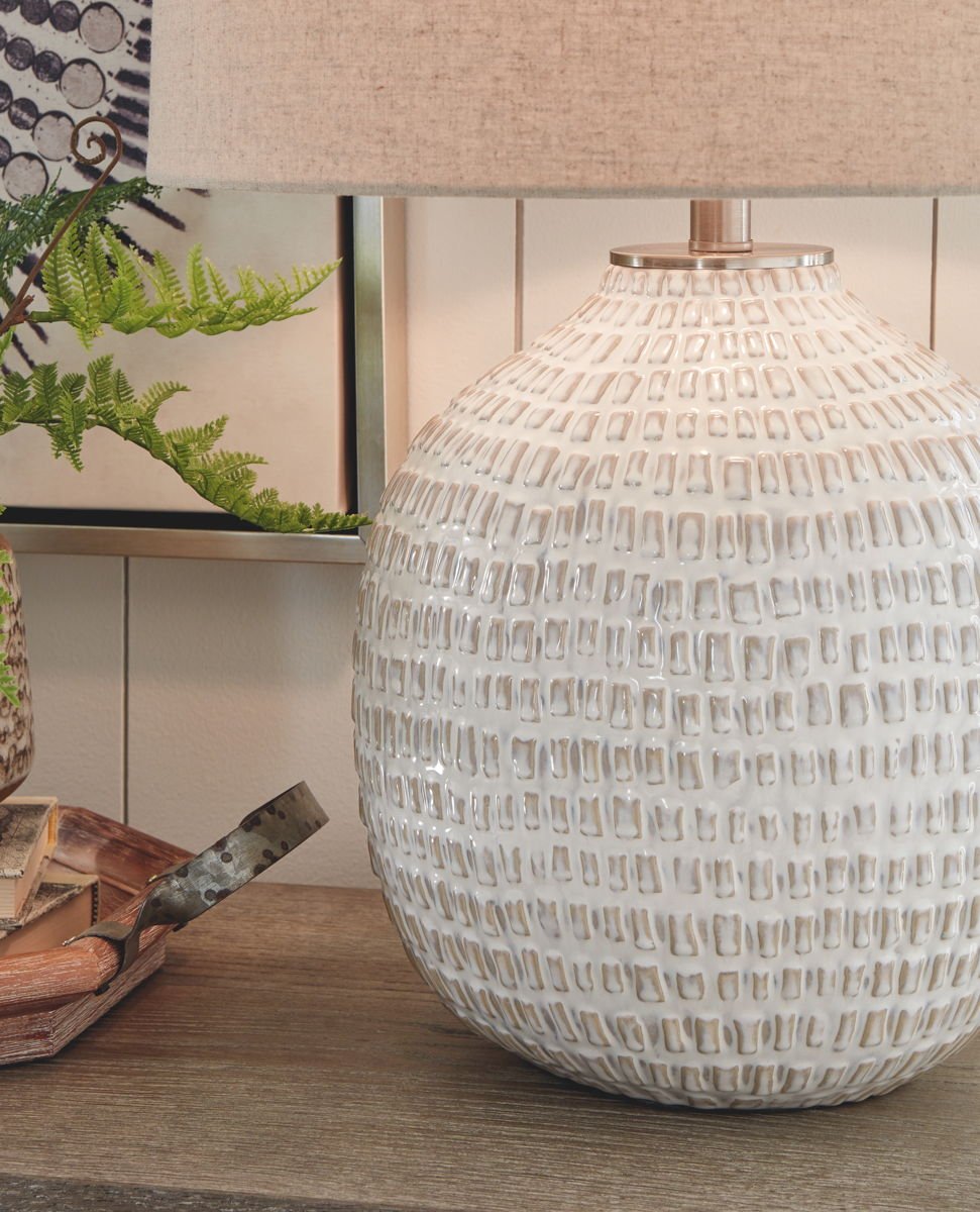 Jamon - Ceramic Table Lamp - Beige - Image 2