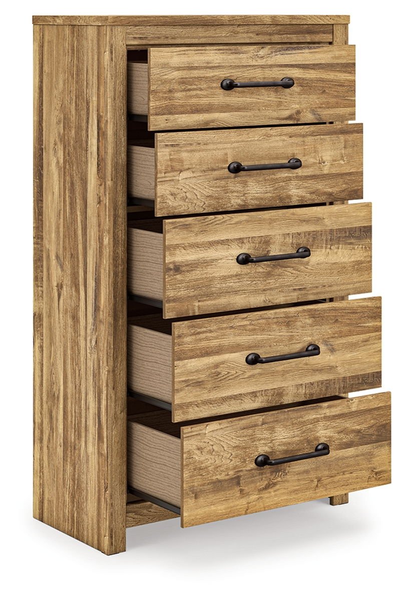 Maystonna - Five Drawer Chest - Brown - Image 3
