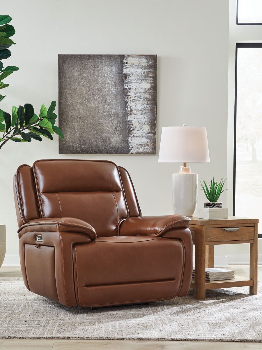 Healy Pier - Power Recliner / Adj Headrest - Chocolate - Image 3