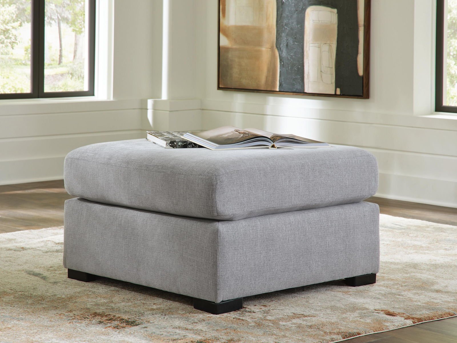 Lakepoint - Oversized Accent Ottoman - Nickel - Image 3