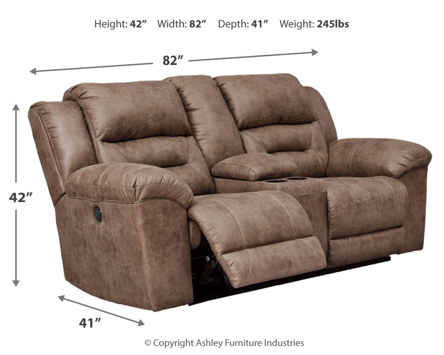 Stoneland - Power Reclining Loveseat - Image 3
