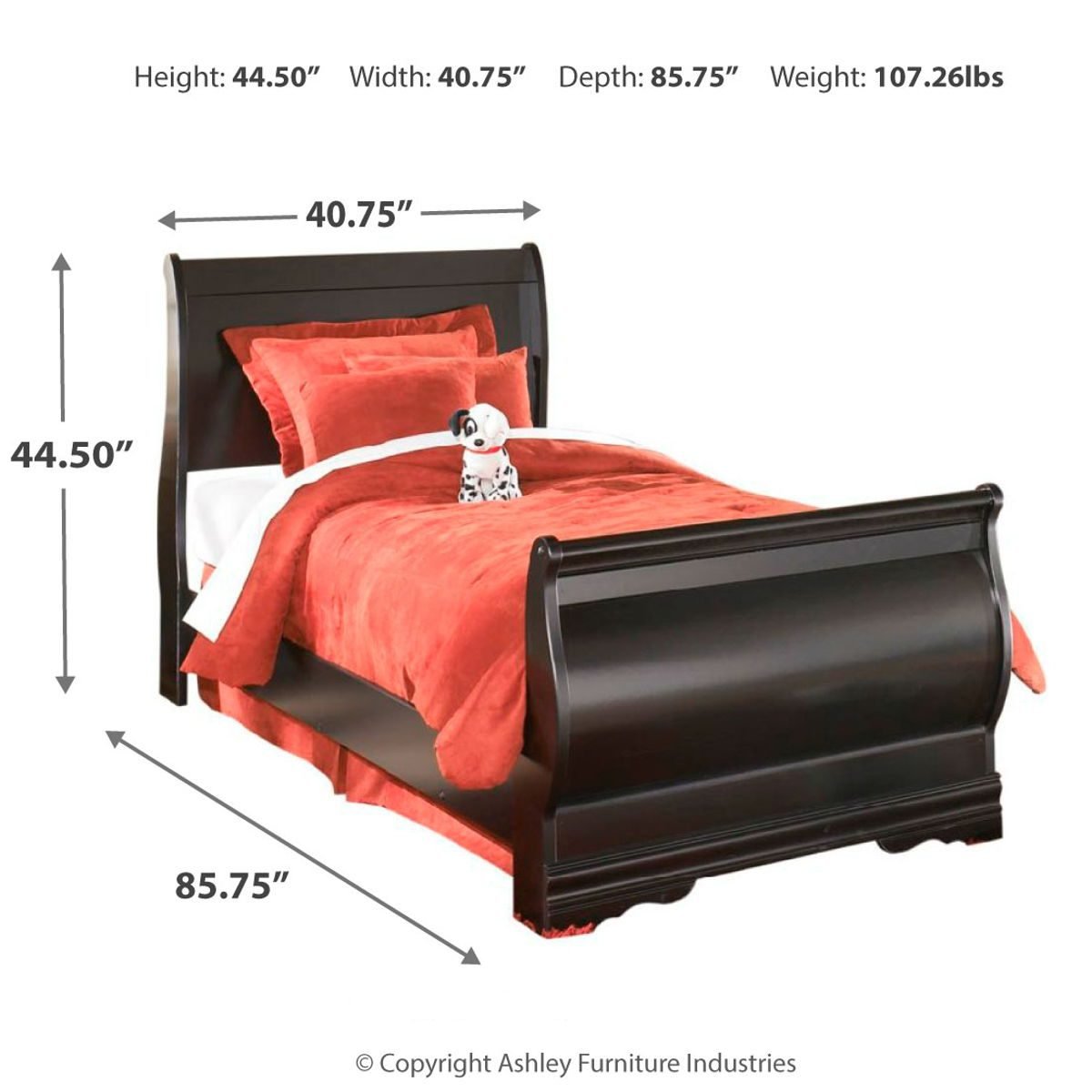 Huey Vineyard - Sleigh Bed - Image 8