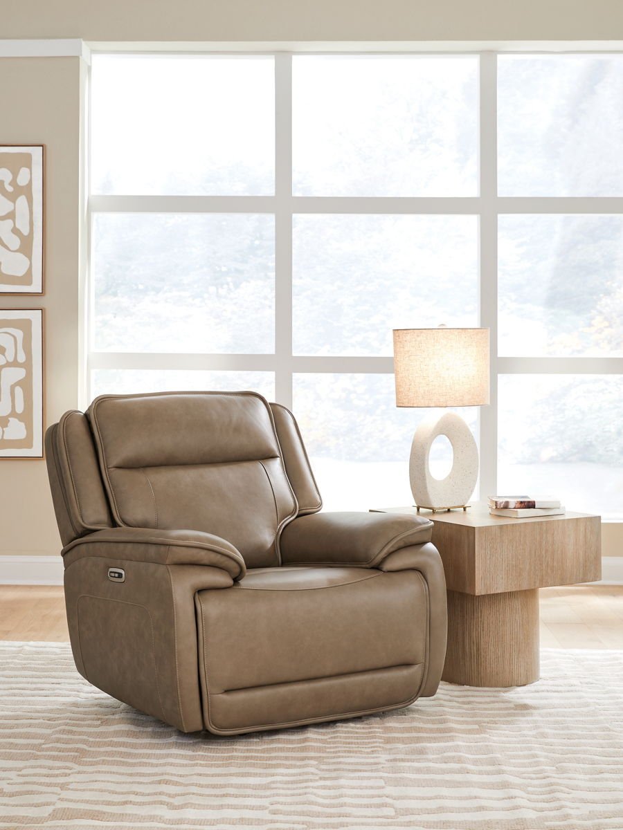 Glencroft - Power Recliner / Adjustable Headrest - Sahara - Image 4