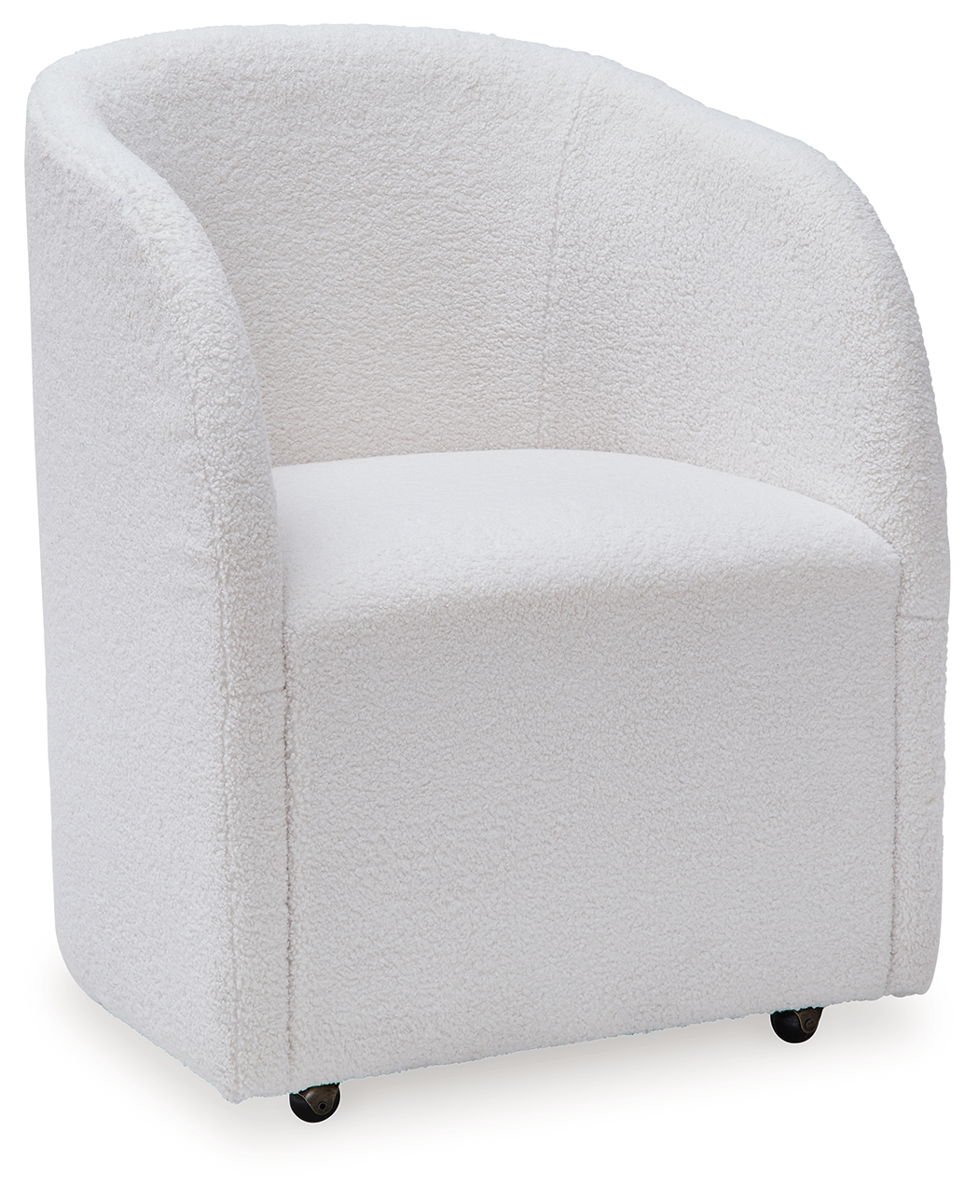 Rowanbeck - Dining Upholstered Arm Chair (Set of 2) - Ivory - Image 2