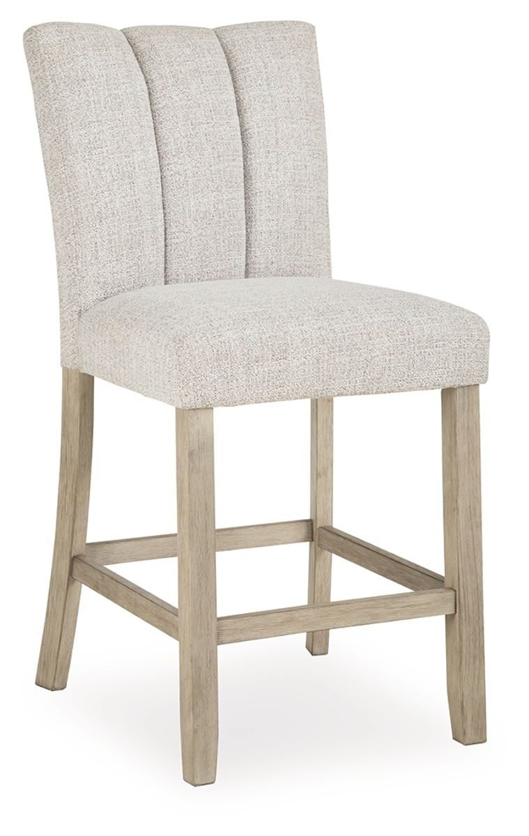 Larawyn - Upholstered Barstool (Set of 2) - Bisque - Image 2