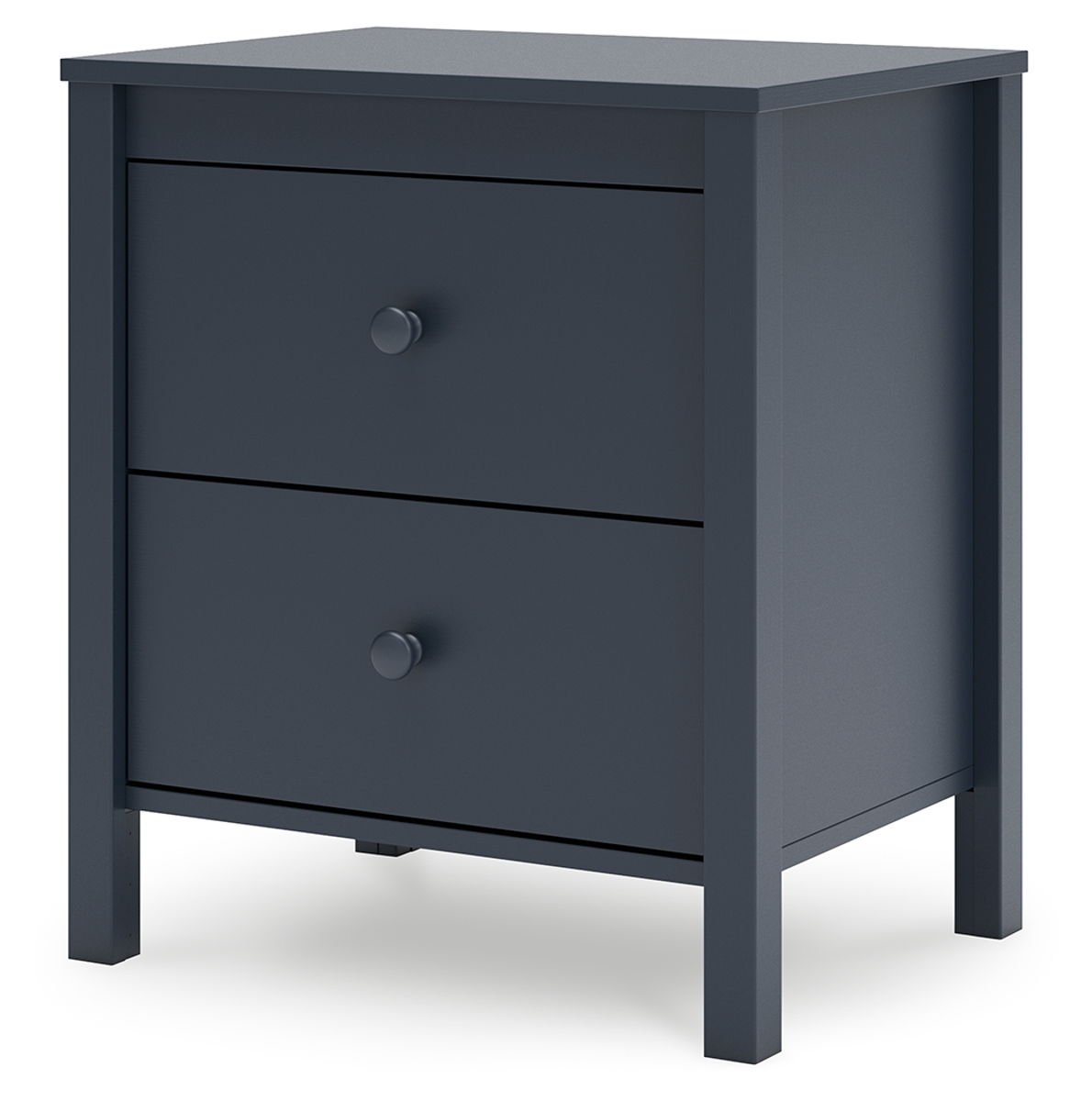 Simmenfort - Two Drawer Night Stand - Navy Blue - Image 3